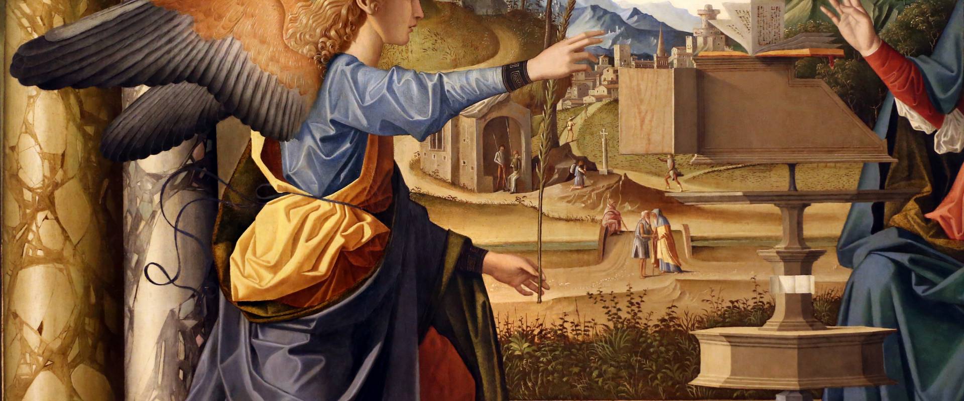 Marco palmezzano, annunciazione, 1495-97 ca., da s.m. del carmine a forlì, 03 foto di Sailko